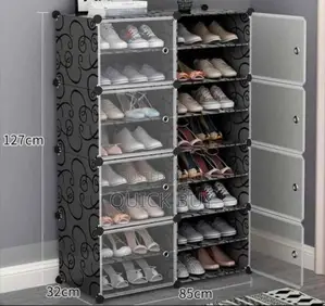 8 Door Plastic Shoe Rack