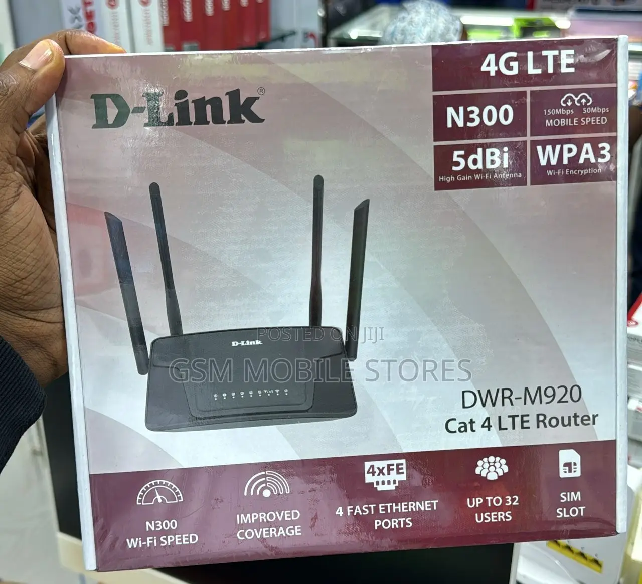 D-Link DWR-M920 4G N300 LTE Router