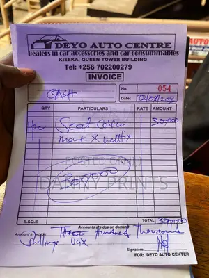 Business Cards, Receipts, Invoice, Delivery Notes