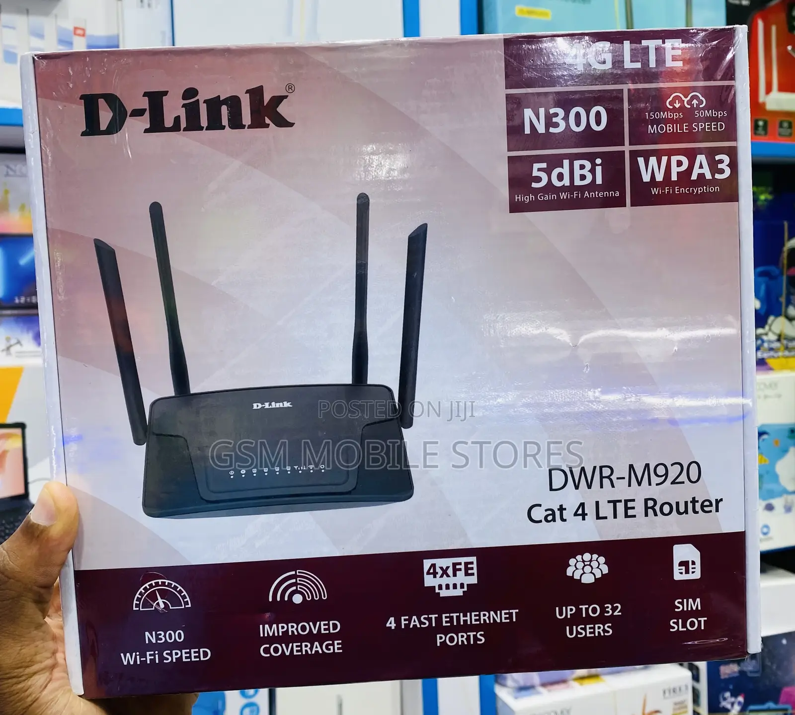 D-Link DWR-M920 4G N300 LTE Router