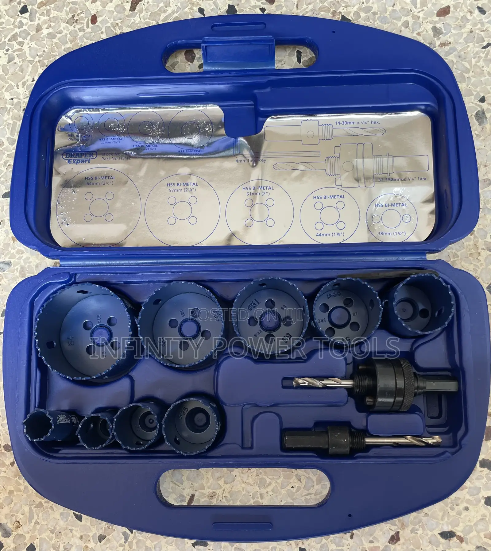 12pc Bi- Metal Hole Saw Kit