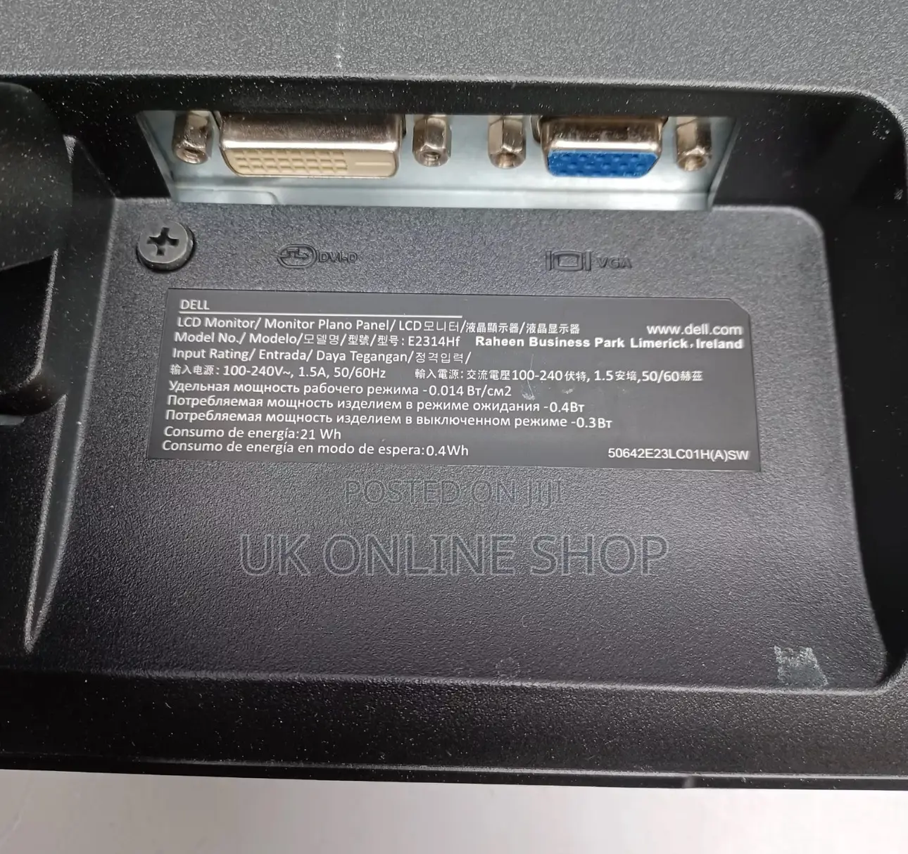 Dell E2214H 23" LCD Monitor Dvi VGA - Tested