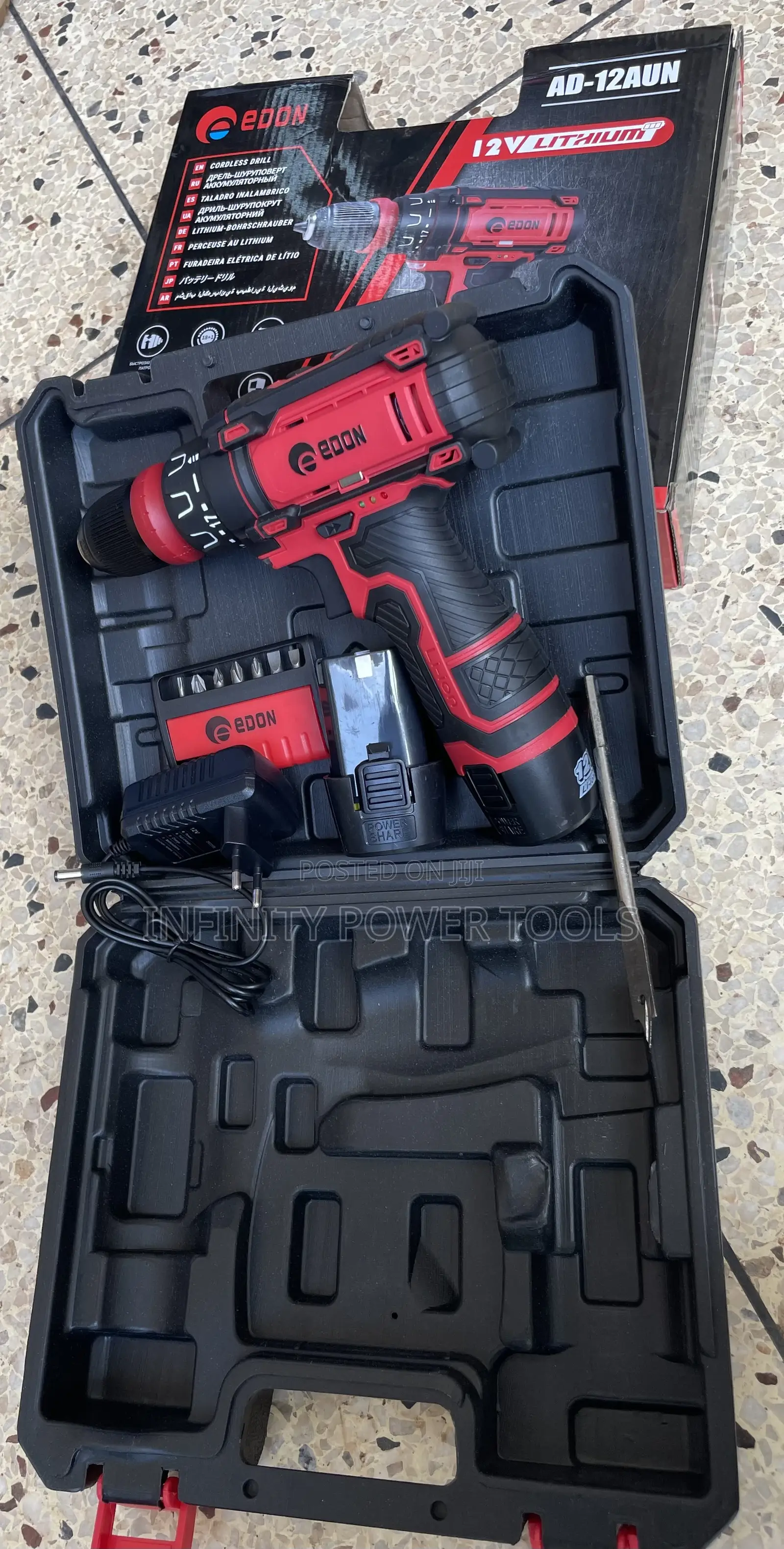 Hand Drill Cordless 12v Edon