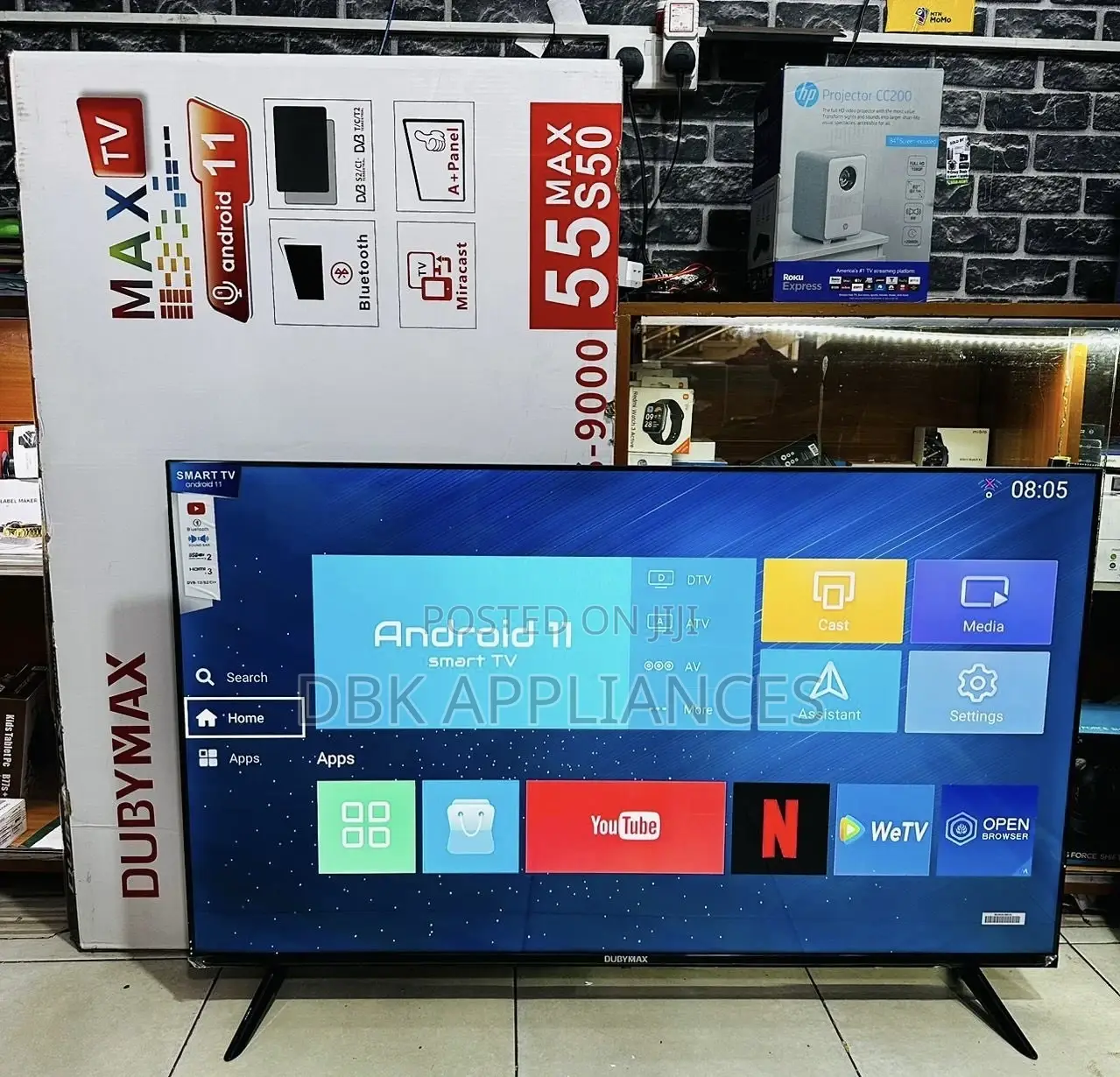 Dubymax 55inch Smart Uhd TVS Available