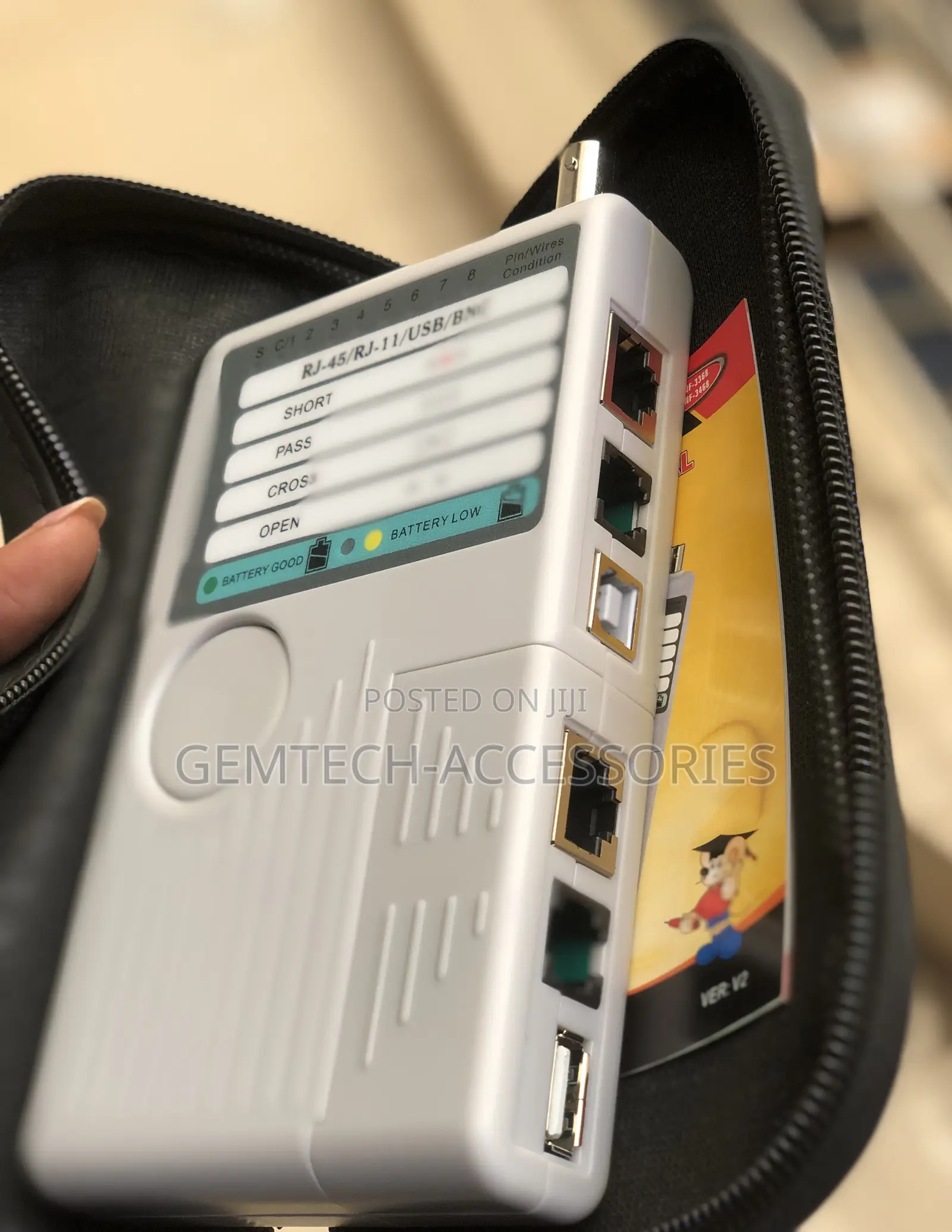 Networking Remote Cable Tester 4 in 1 - Rj11, Rj45, USB, BNC