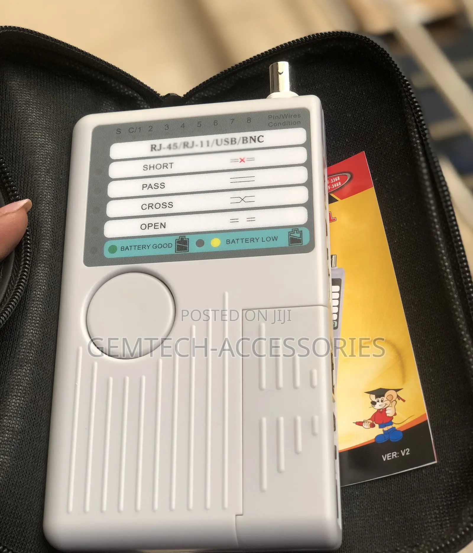 Networking Remote Cable Tester 4 in 1 - Rj11, Rj45, USB, BNC