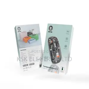 Green Lion Transparent Mouse 2 1600DPI - Black