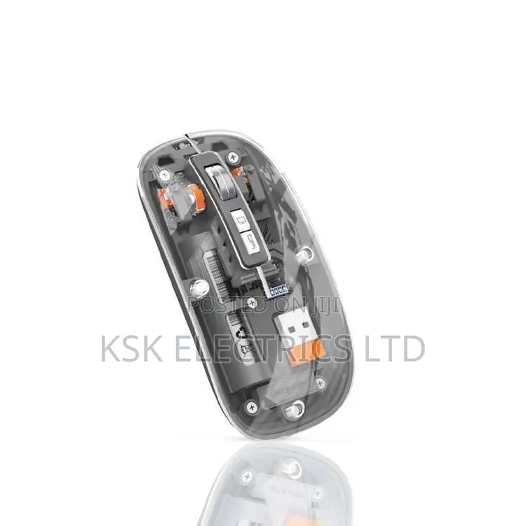 Green Lion Transparent Mouse 2 1600DPI - Black