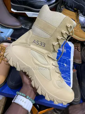 Military Fashionable Men's Boots-Khaki