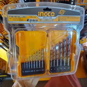 15pcs Stainless Steel Non Breakable Drill Bits.
