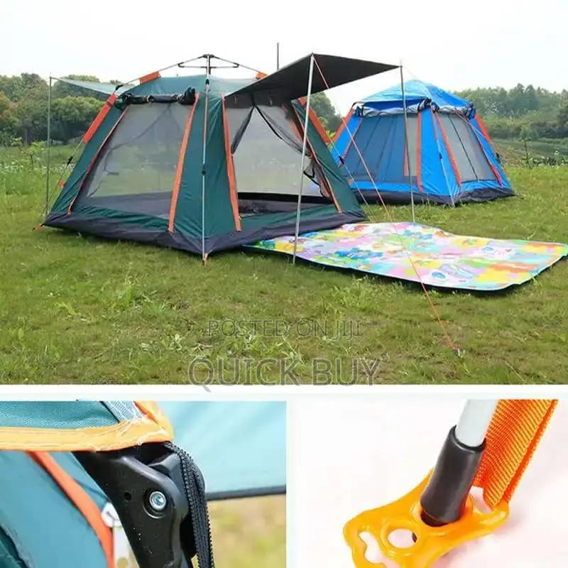 4 People Heavy-Duty Automatic Camping Tent