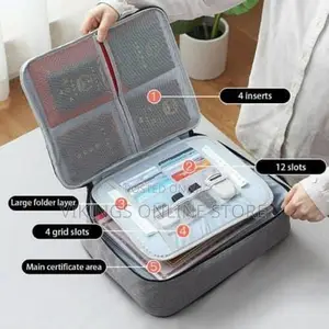 Portable File Organizer Bag Passport Certificate Holder