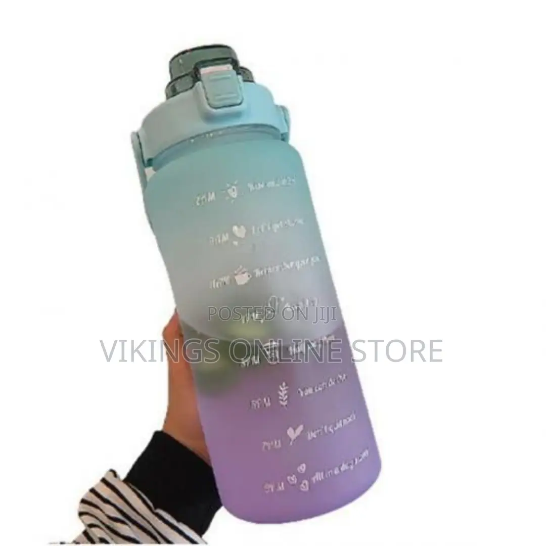 2L Motivational Water Bottle With Time Marker