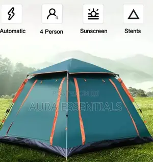 4 People Heavy-Duty Automatic Camping Tent