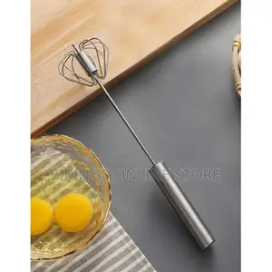 Semi Automatic Egg Beater, Whisker / Press Whisker - Silver