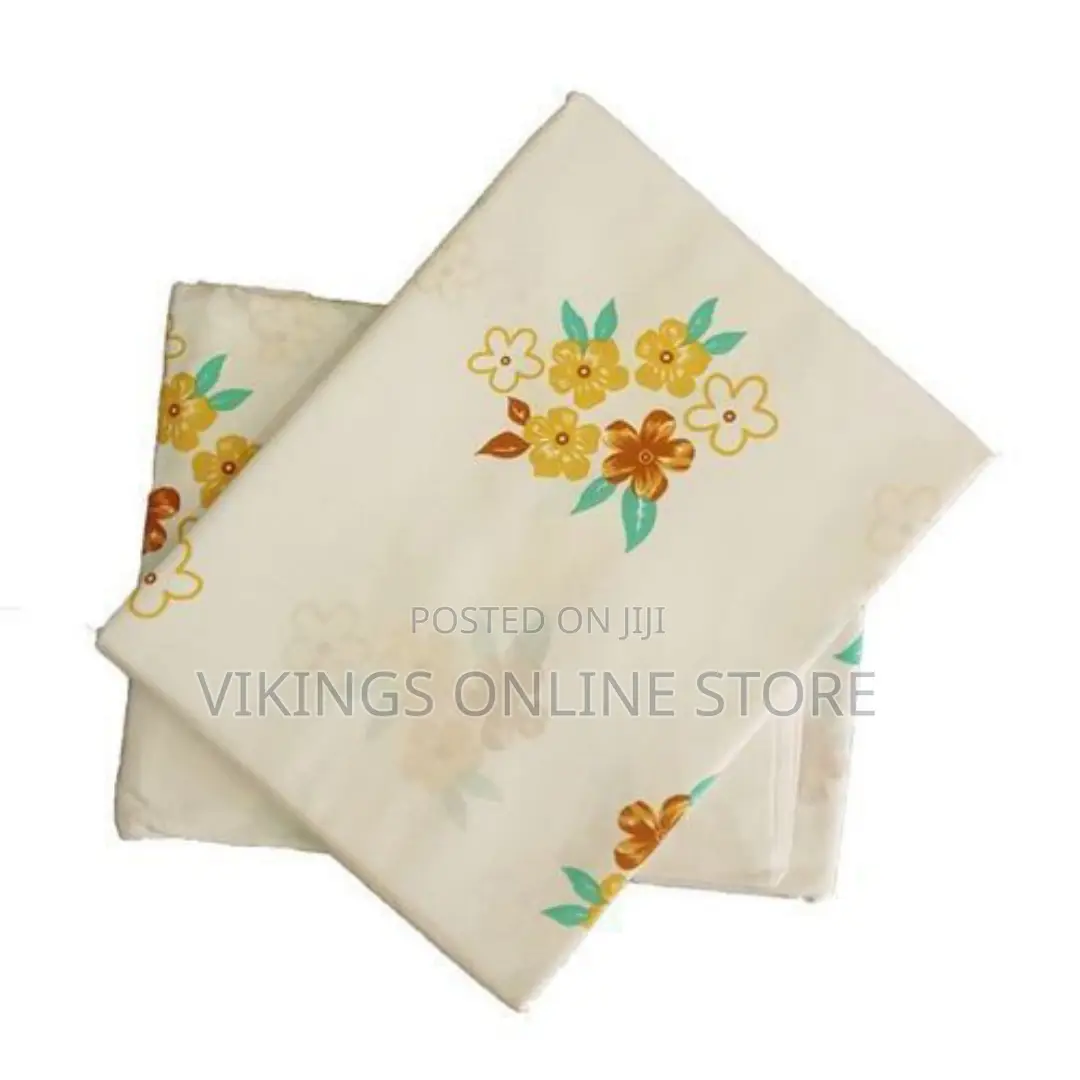 5x6 Floral Bedsheets + 2 Pillowcases - Multicolour