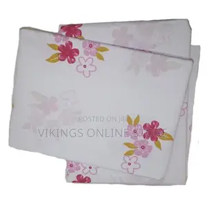 5x6 Floral Bedsheets + 2 Pillowcases - Multicolour