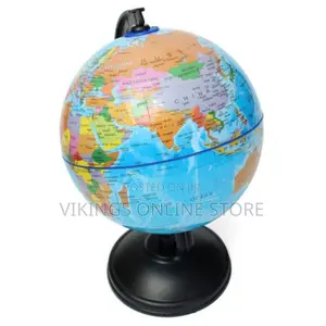 World Globe Map, Country, Region, Cities - Multicolor