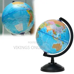 World Globe Map, Country, Region, Cities - Multicolor