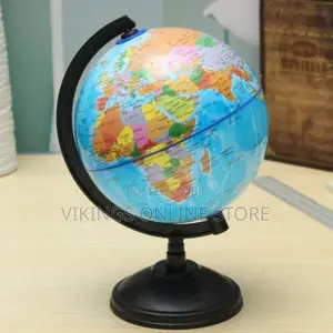 World Globe Map, Country, Region, Cities - Multicolor