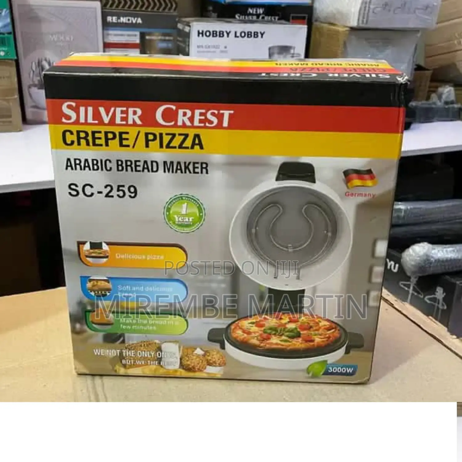 Silver Crest Pizza Maker.