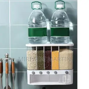 5 Grids Wall Mounted Cereal Food Dispenser.