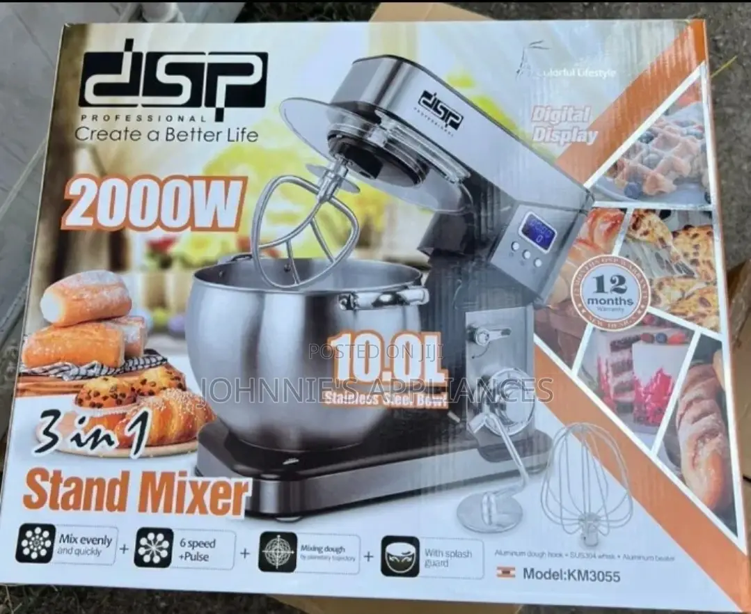 DSP 3in1commercial Cake Stand Mixer 10l 2000wats