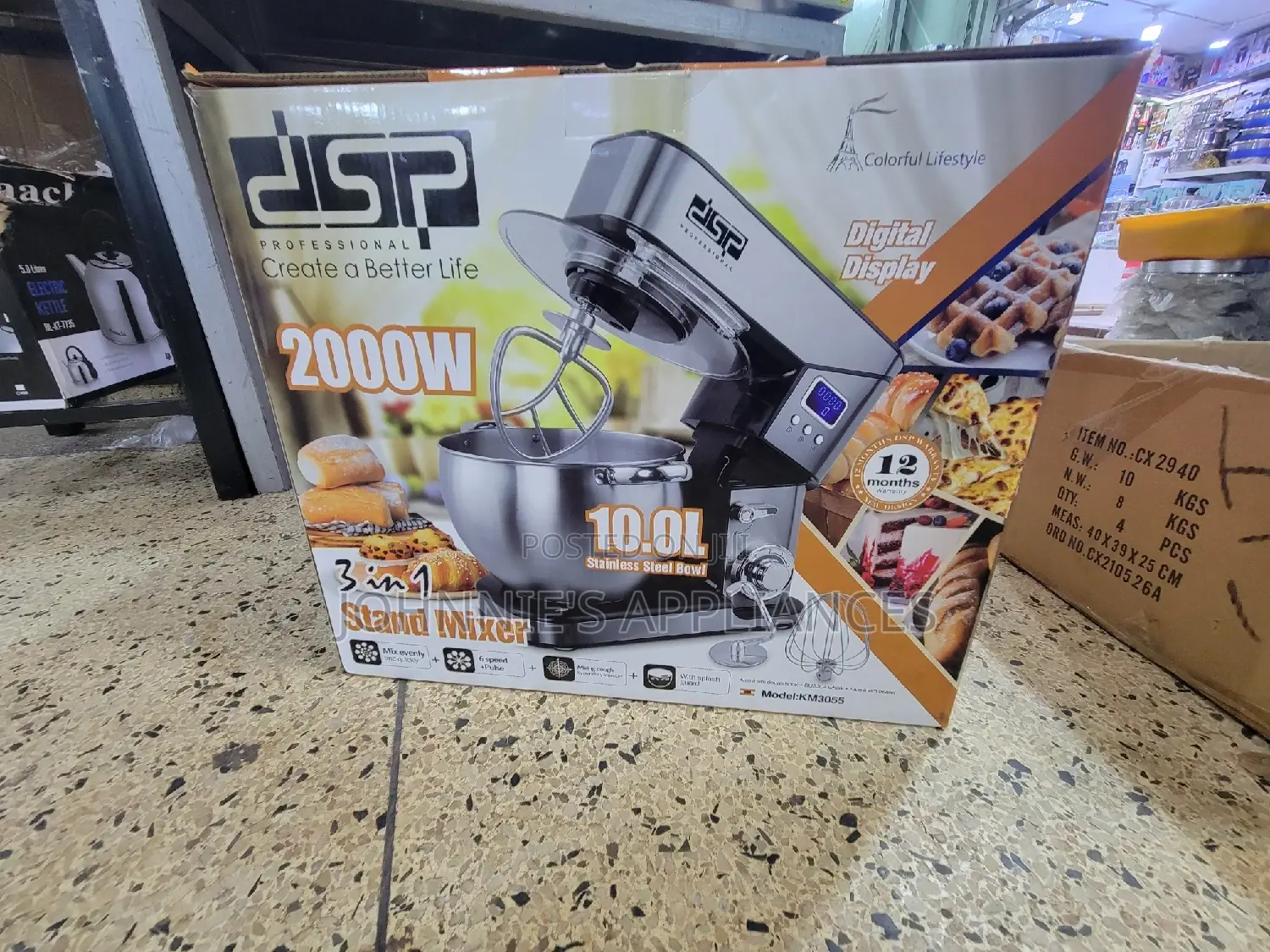 DSP 3in1commercial Cake Stand Mixer 10l 2000wats