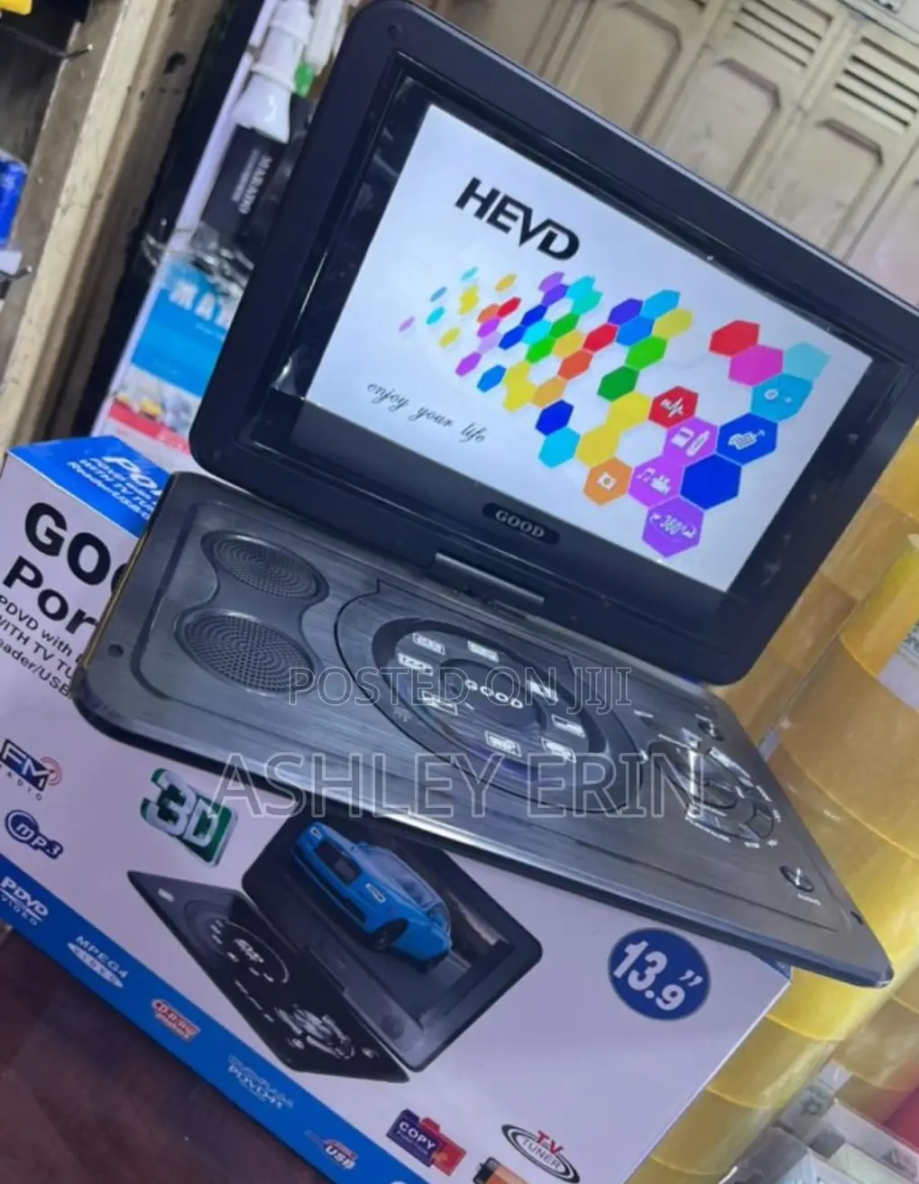13.9 Inch Portable DVD Player With LCD Screen
