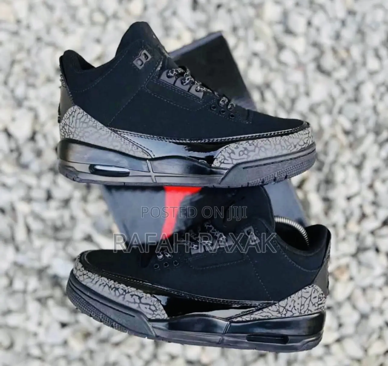 Original Black Air Jordan 3 Zapatos Sneaker