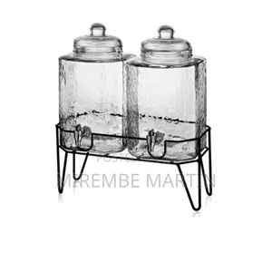 Double Glass Juice Dispenser.
