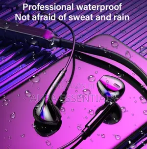 Original Bluetooth Neckband Earphones - Black