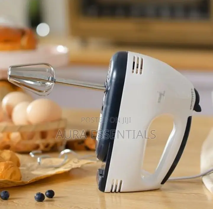 Electric Hand Mixer for Cake - White