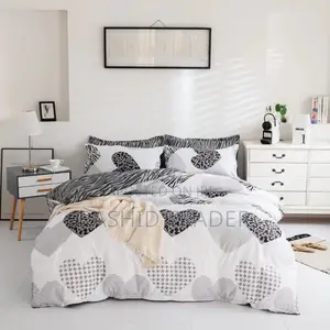 Designed Heart Bed Cover
