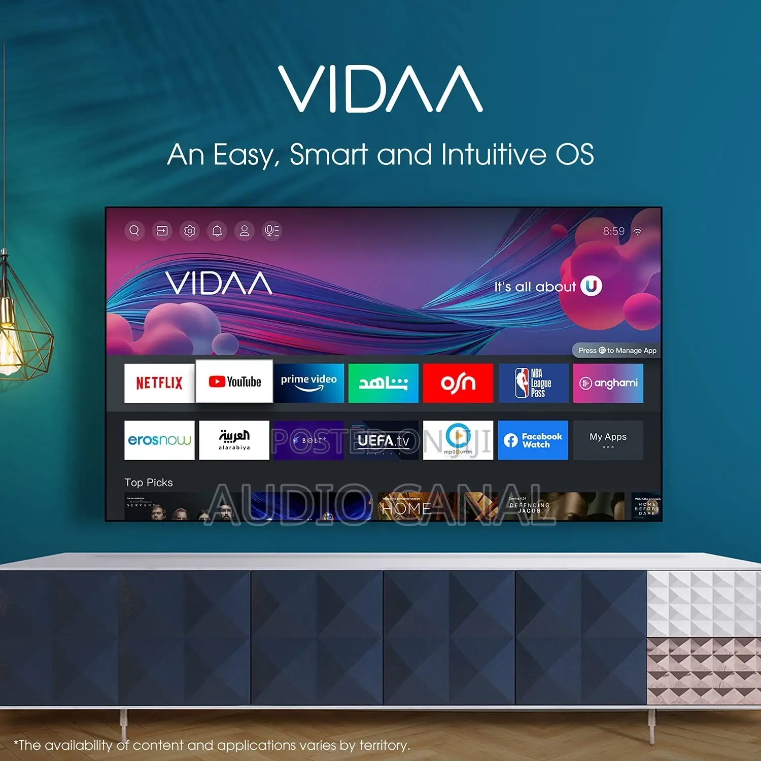 VIDDA 55” LED Hisense Brand Tv