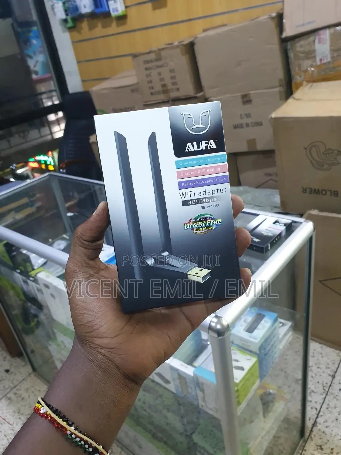 Wifi Adapter 300mbps AUFA With 2 Antenna
