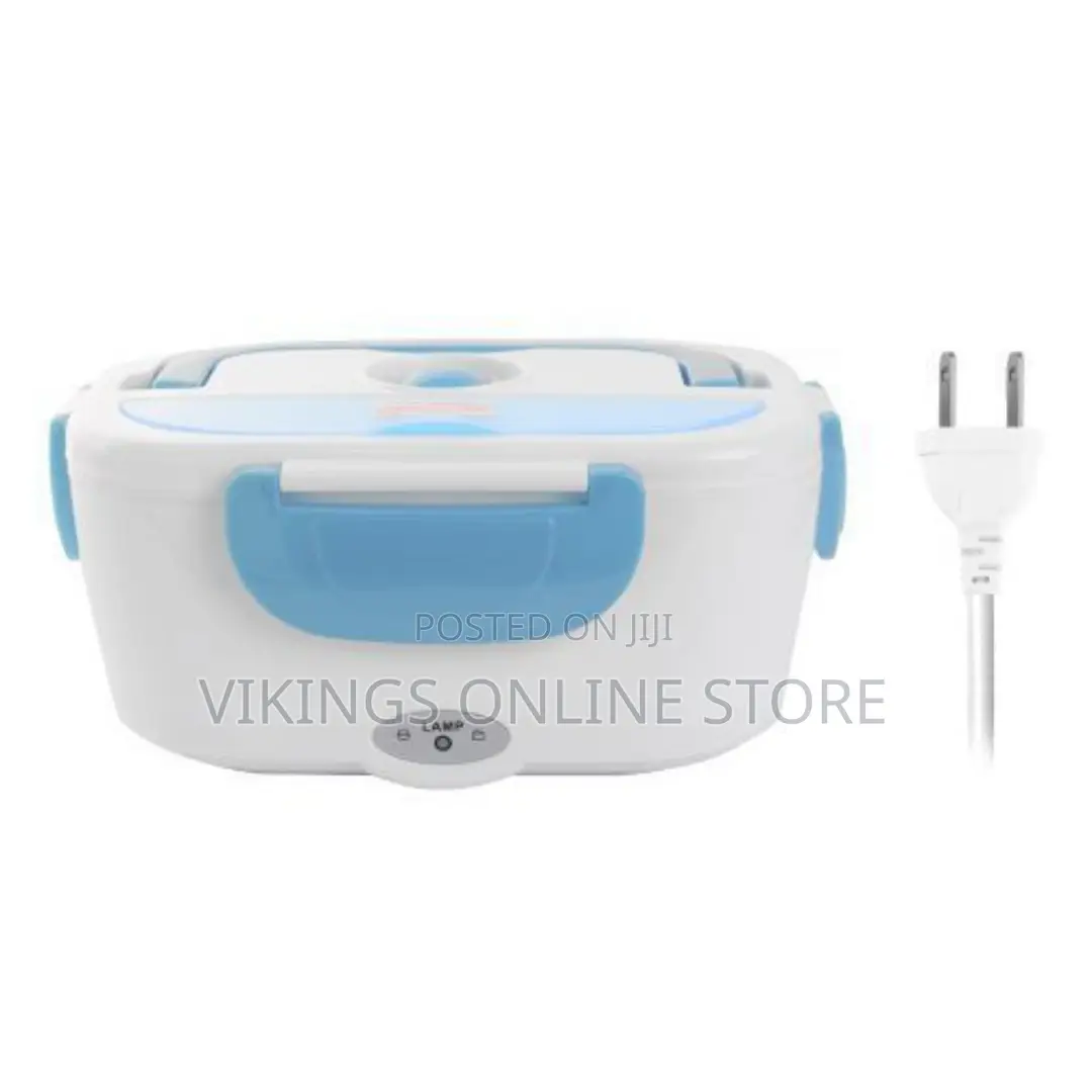 Electric Heating Lunch Box Food Flask -White