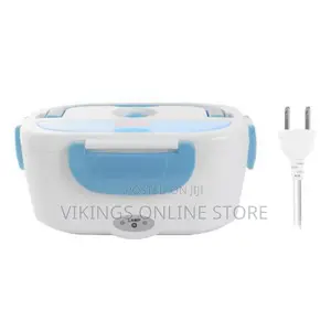 Electric Heating Lunch Box Food Flask -White