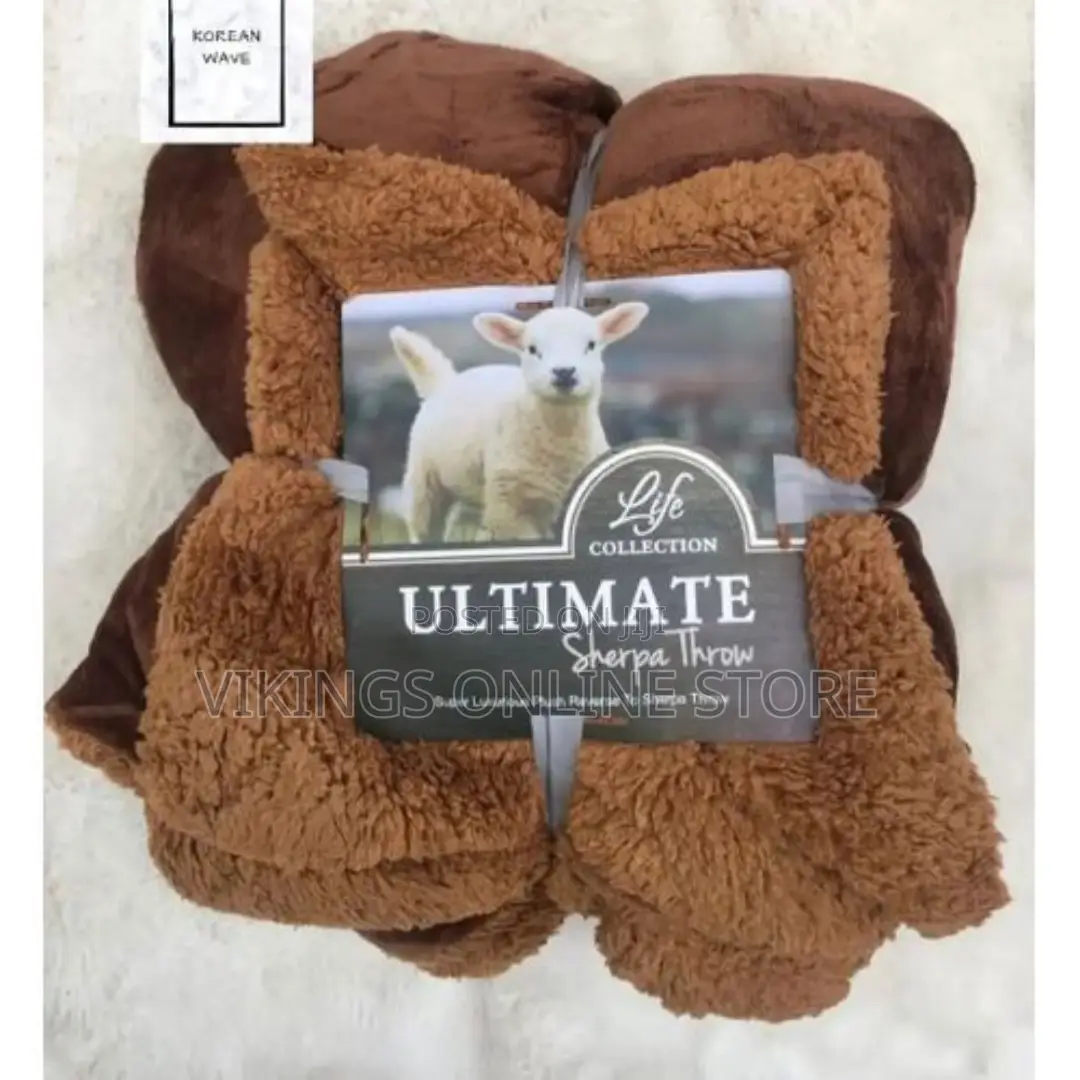 Comfortable Soft Warm Fleece Blanket - Brown