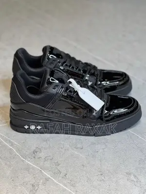 Original Black Shinny Louis Vuitton Mirror Sneakers