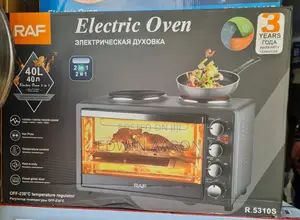 RAF Electric Oven 40L With 2 Hotplates