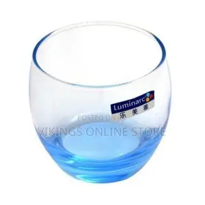 Luminarc 6 Pieces of Oval Water Juice Glasses Cups -Blue.