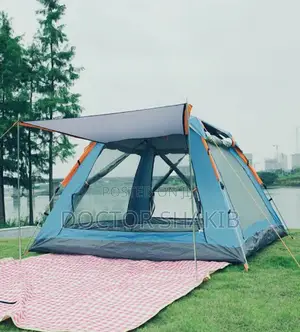 4 People Folding Automatic Inflatable Camping Tent