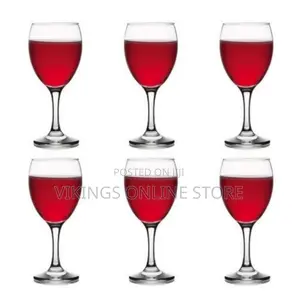 6 Pieces of 300ml Juice, Wine Glasses-Colorless