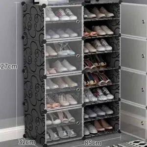 8 Door Durable Plastic Shoe Rack