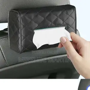 Leather Car Tissue Box.
