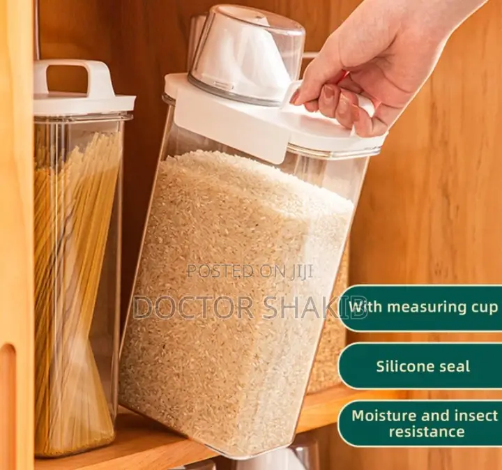 Plastic Measure Tank Cereal Storage Container
