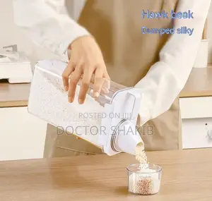 Plastic Measure Tank Cereal Storage Container