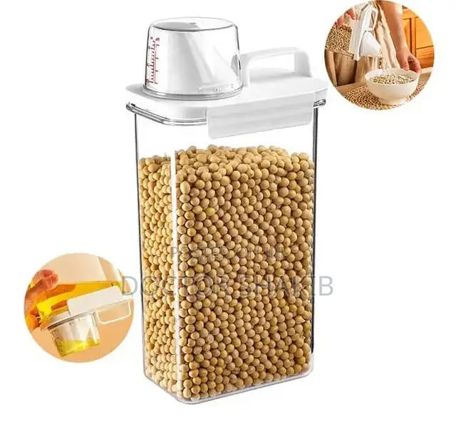 Plastic Measure Tank Cereal Storage Container