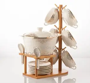 High Quality Modern Wooden Rack Utensils Set